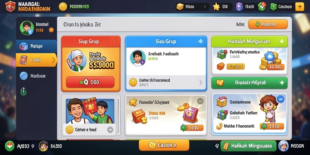 Beragam permainan lengkap dalam satu aplikasi.