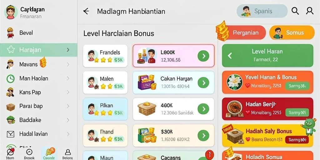 Sistem hadiah yang menggiurkan.