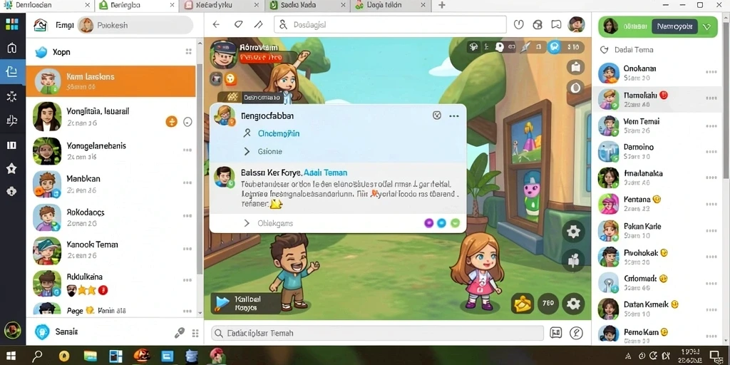 Gambar menunjukkan sistem kustomisasi karakter yang menarik.